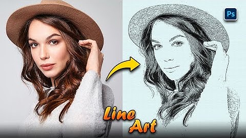 Easily image convert into line art in photoshop | how to make line art in photoshop