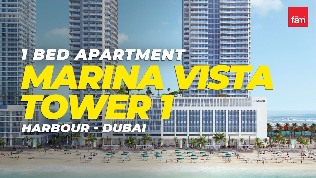Spacious 1 Bed Apartment in Marina Vista Tower - 1, Harbour - Dubai