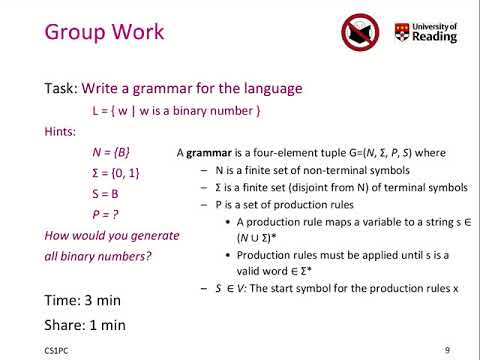Week 10-2-3 Exercise: Defining a Language for Binary Strings