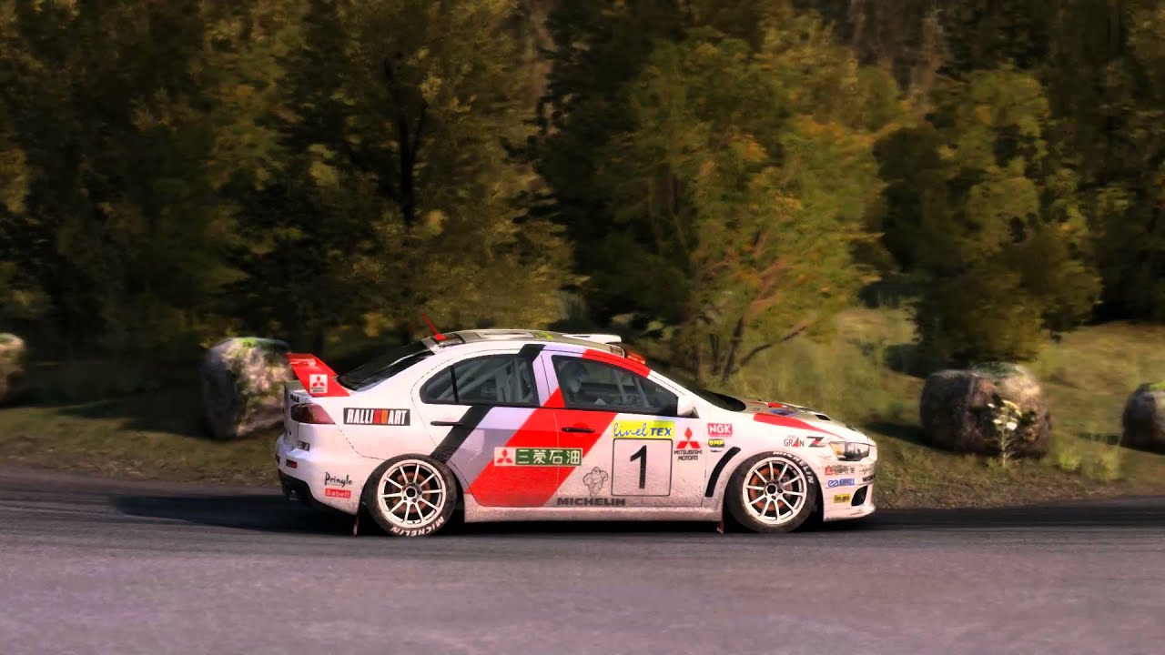 Dirt rally (replay) Mitsubishi lancer EVO X R4 YouTube