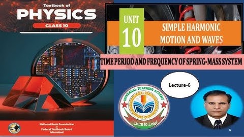 Time Period and Frequency of Mass attached to Spring Lecture-6