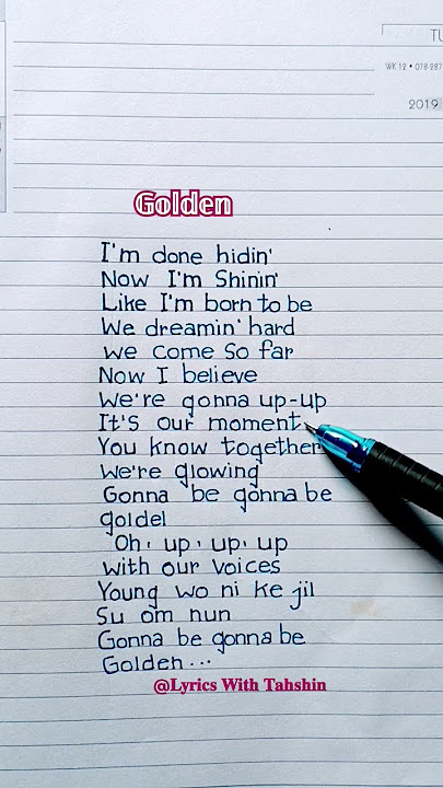 Huntrix - Golden (Lyrics) KPop Demon Hunters