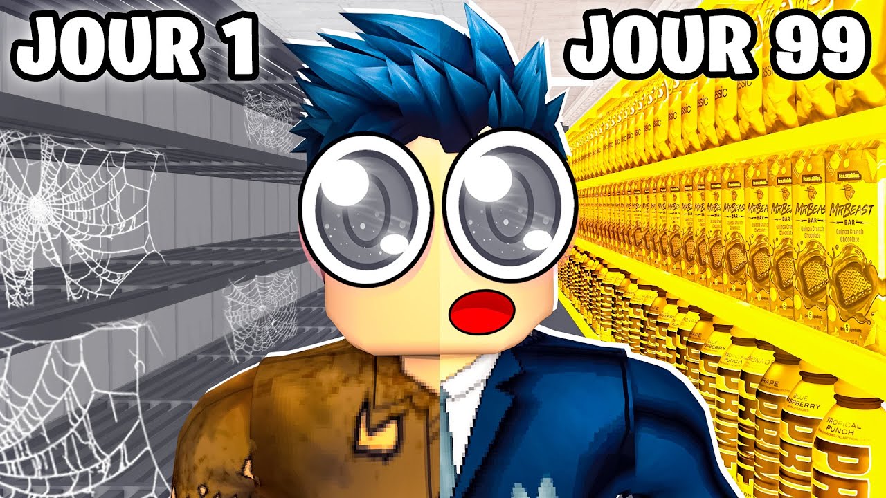 J'ai Joué 100 Jours à Supermarket Simulator Roblox