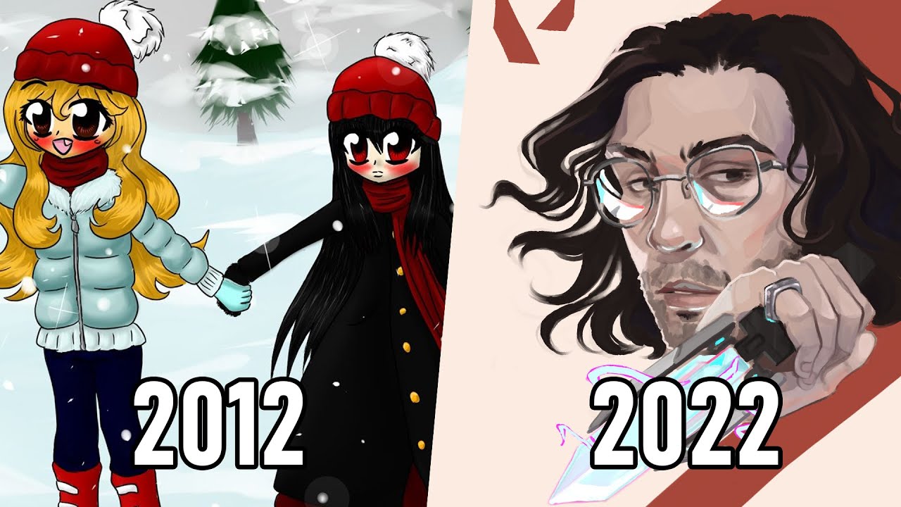 10 YEARS of Digital Painting Progress // My Art Journey - YouTube