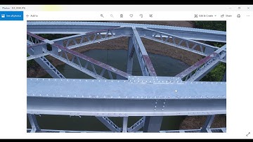 Open Web Steel Girder Bridge Drone Inspection (Top Left Cord)
