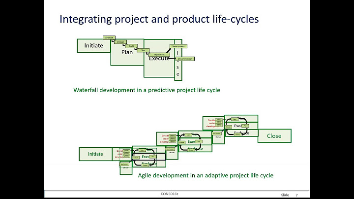 In adaptive, iterative projects there are usually two types of schedules created