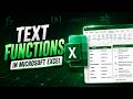 Text Functions in Microsoft Excel for Data Analytics &amp; Data Science | Class 6