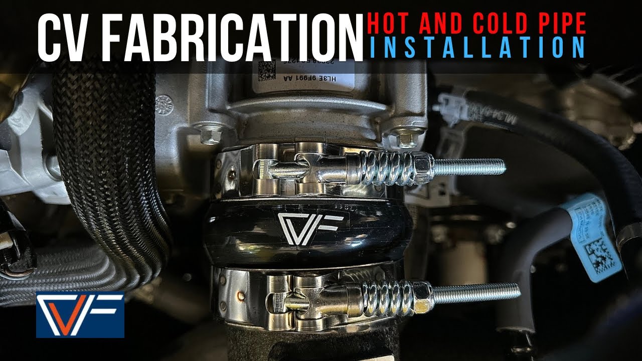 CV Fabrication Hot/Cold Pipe Installation on Gen 3 Raptor #fordraptor