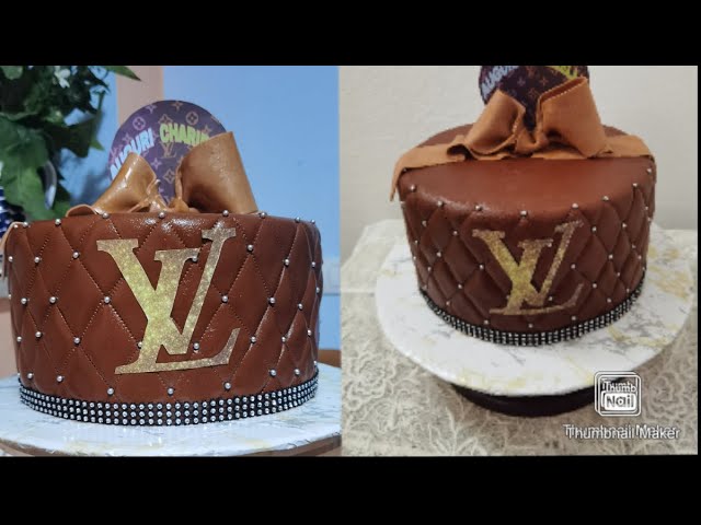 Maribelle Cakery - Louis Vuitton cake how special would this be for a  birthday 🎂 the bottom tier is tiny hand cut fondant squares. Talk about  time consuming but doesn't it look