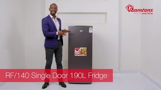 190 LITRES SINGLE DOOR DIRECT COOL FRIDGE, SILVER- RF/140