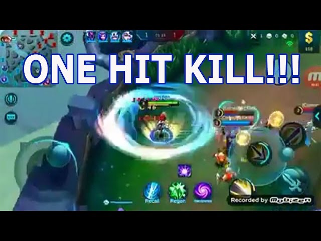 Mobile Legends with cheats - One hit kill everything! 