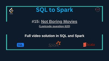 SQLtoSpark #15: Not Boring Movies (SQL & Spark Solution) | Leetcode SQL50 Study Challenge