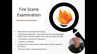 JBias Final teach back. Fire investigation report training.