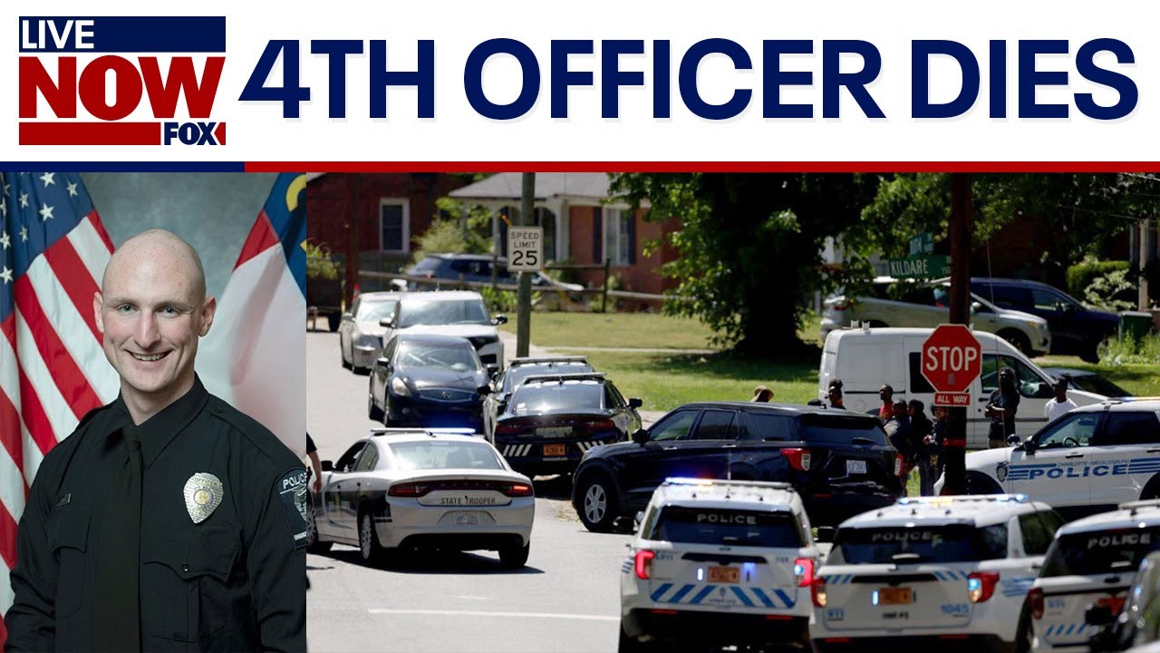 ⁣4th officer dies after Charlotte, North Carolina shootout | LiveNOW from FOX