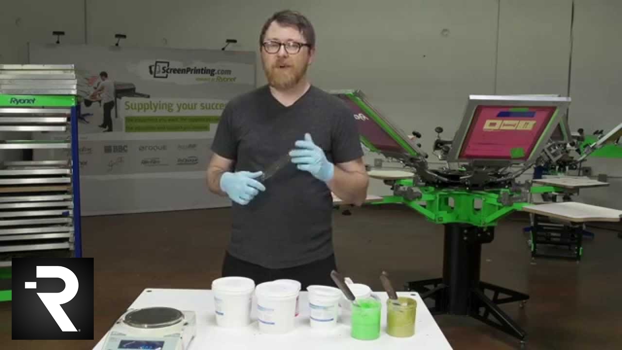 Specialty Screen Printing w/ RyoCharge Plastisol / Discharge Ink YouTube