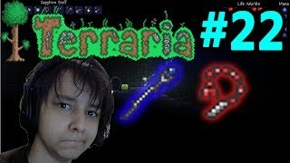 Terraria Ep 22 Ruby Hook and Magic Powers!