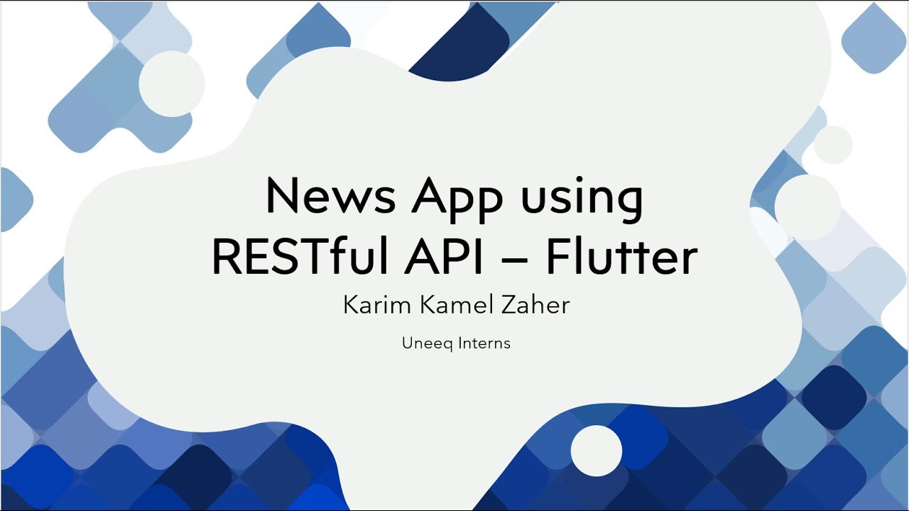 News App using RESTful API in Flutter - YouTube