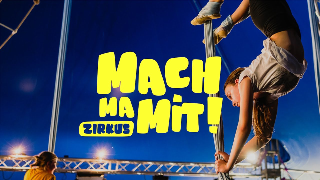 Akrobatik am Tuch und auf dem Boden im Kinder- und Jugendzirkus Cabuwazi