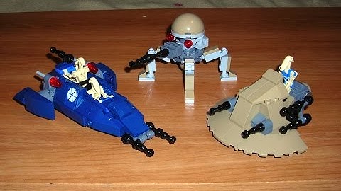 Lego Star Wars MOCs:  Droid Scout Tank Dwarf Spider Droid & Droid Speeder