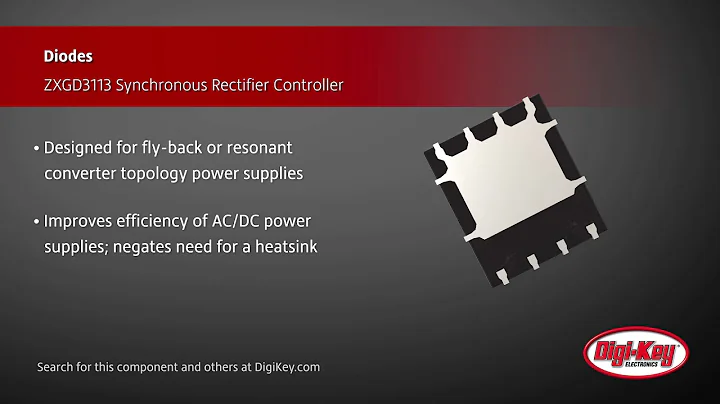 Diodes ZXGD3113  Synchronous Rectifier Controller | Digi-Key Daily
