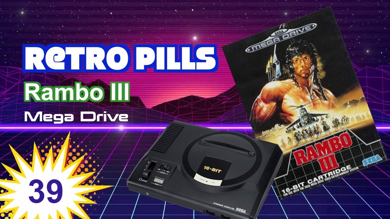 Rambo III - Jeu Megadrive - jouets rétro jeux de société figurines et