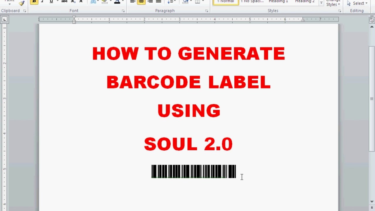 How to Generate Barcode Label using Soul 2.0 software of INFLIBNET ...