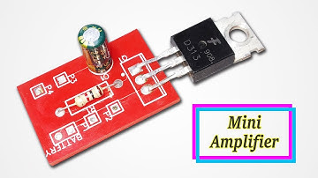 How To Make Mini Audio Amplifier Using One Transistor || JLCPCB