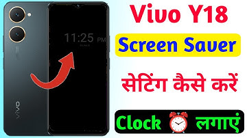 vivo y18 screen saver setting,vivo y18 set lock screen digital clock,how to set clock vivo y18
