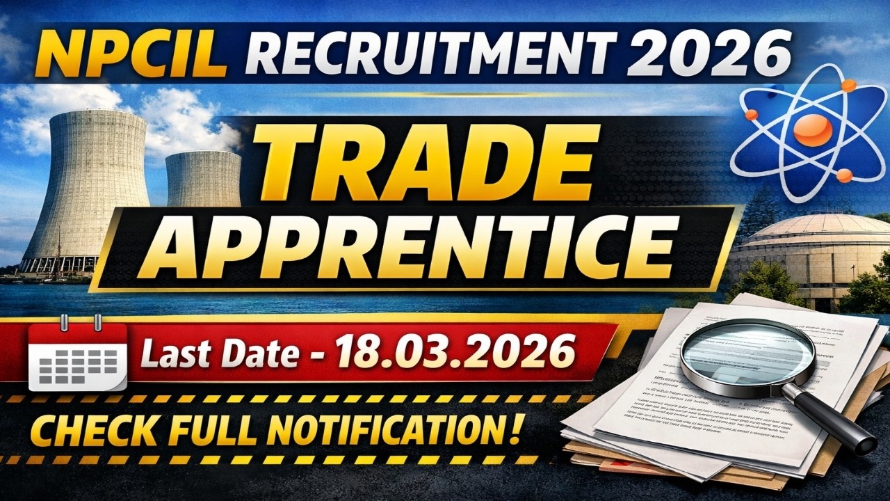 Nuclear Power Corporation Of India Limited Apprentice Recruitment 2026.