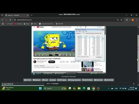 Spongebob Breaks His Fingers EARRAPE Has BSOD VM (Windows Vista)