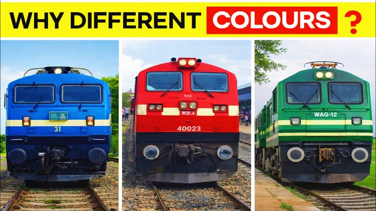 Local Train Color Why Do Indian Trains 🚆 Have Different | Colours?🤔 Explained! - YouTube