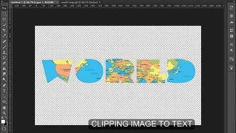 Photoshop The Easy Way - How To clip an Image to Text Tutorial