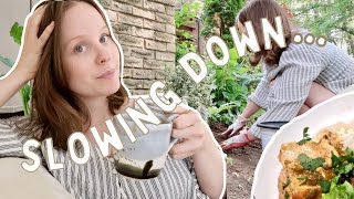 social media break, gardening, yummy dinner recipe + more | Day in the Life