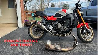 Installing a black widow exhaust and 2WDW tune on my XSR900!