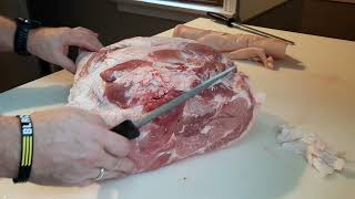 Butchering a Pork Hind Quarter for Sausage - Part II