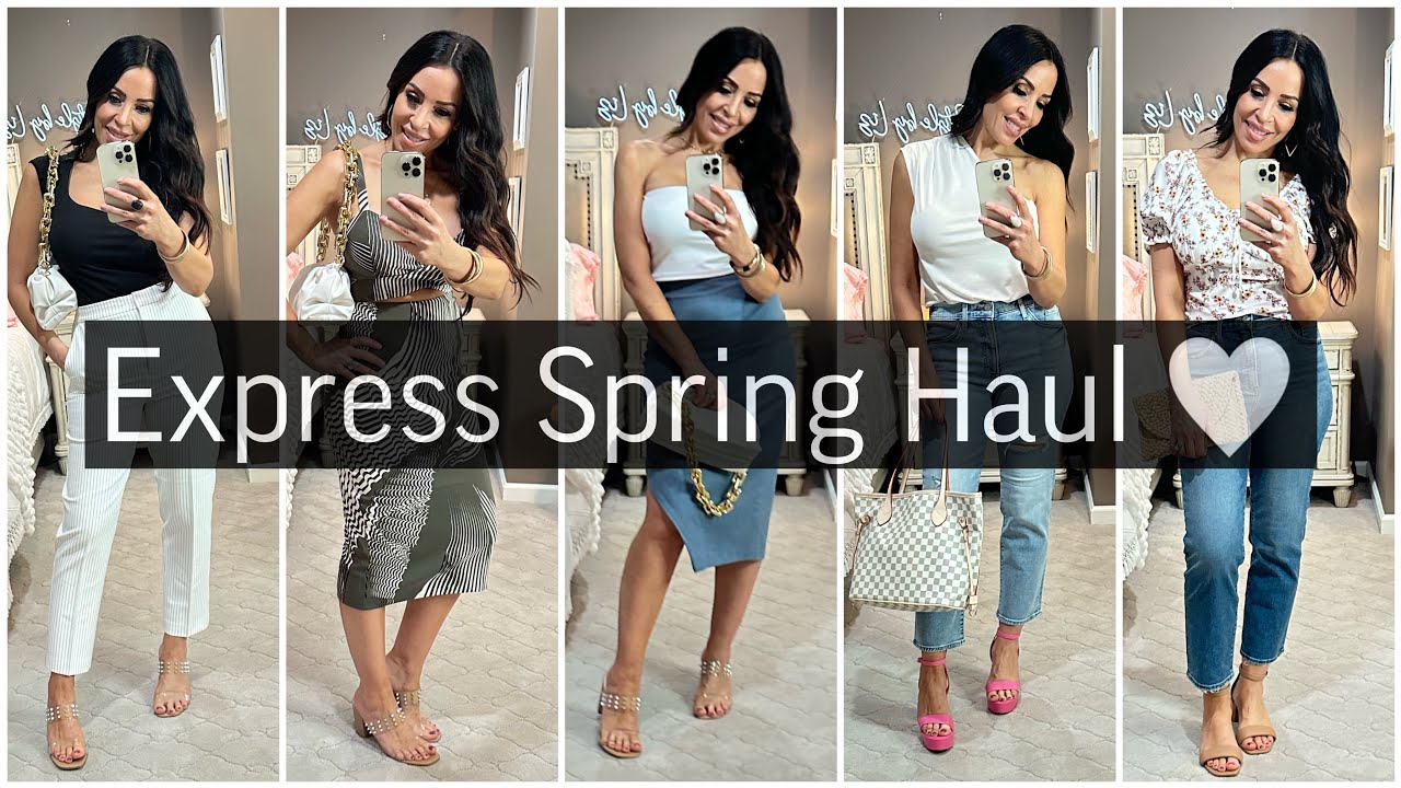 Express Spring Dresses EXPRESS Spring Clothing Haul|Dresses, Skirts, Jeans & Tops! #express # ...