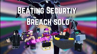 First ever Solo Security Breach (How to solo Security breach) (Fnaf-TD)