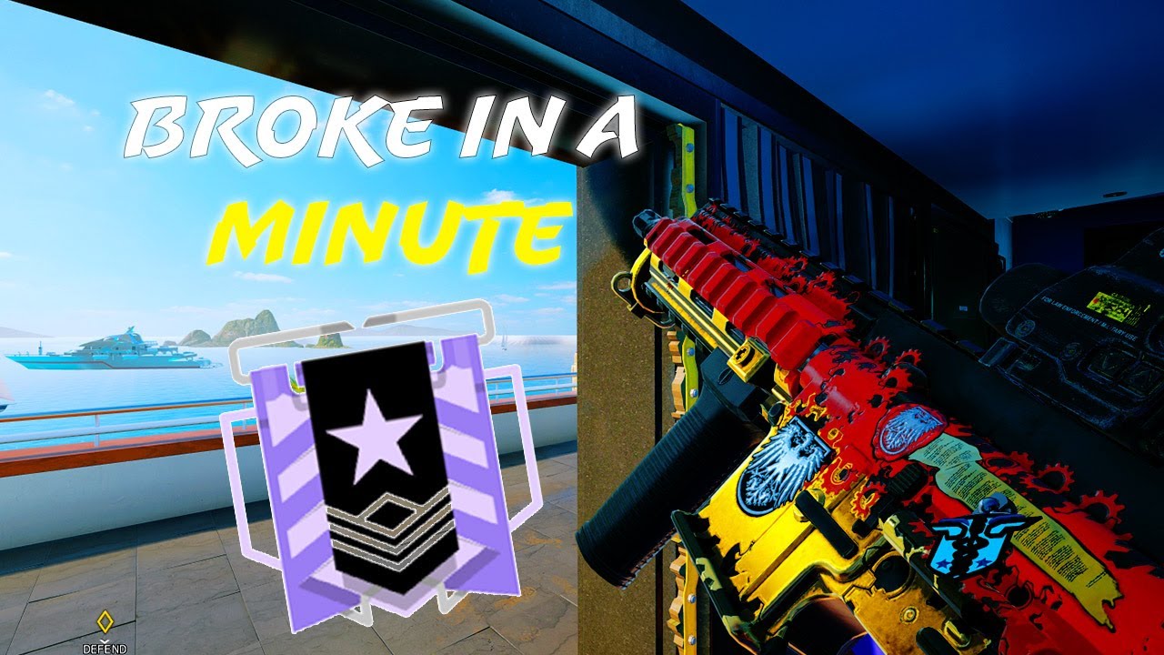 Broke in a minute