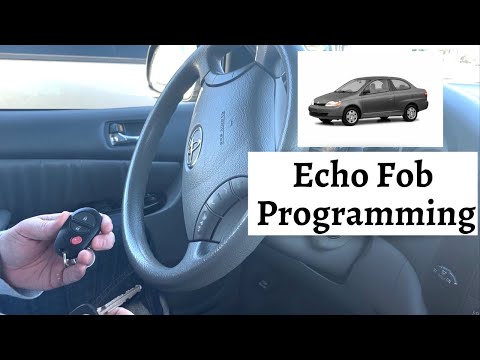 How To Program A Toyota Echo Remote Key Fob 2000 - 2005 DIY Tutorial