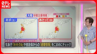 【3連休の天気は】東北で“災害級”大雨のおそれ　関東は“危険な暑さ”か