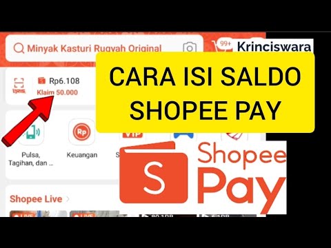CARA ISI SALDO SHOPEE PAY