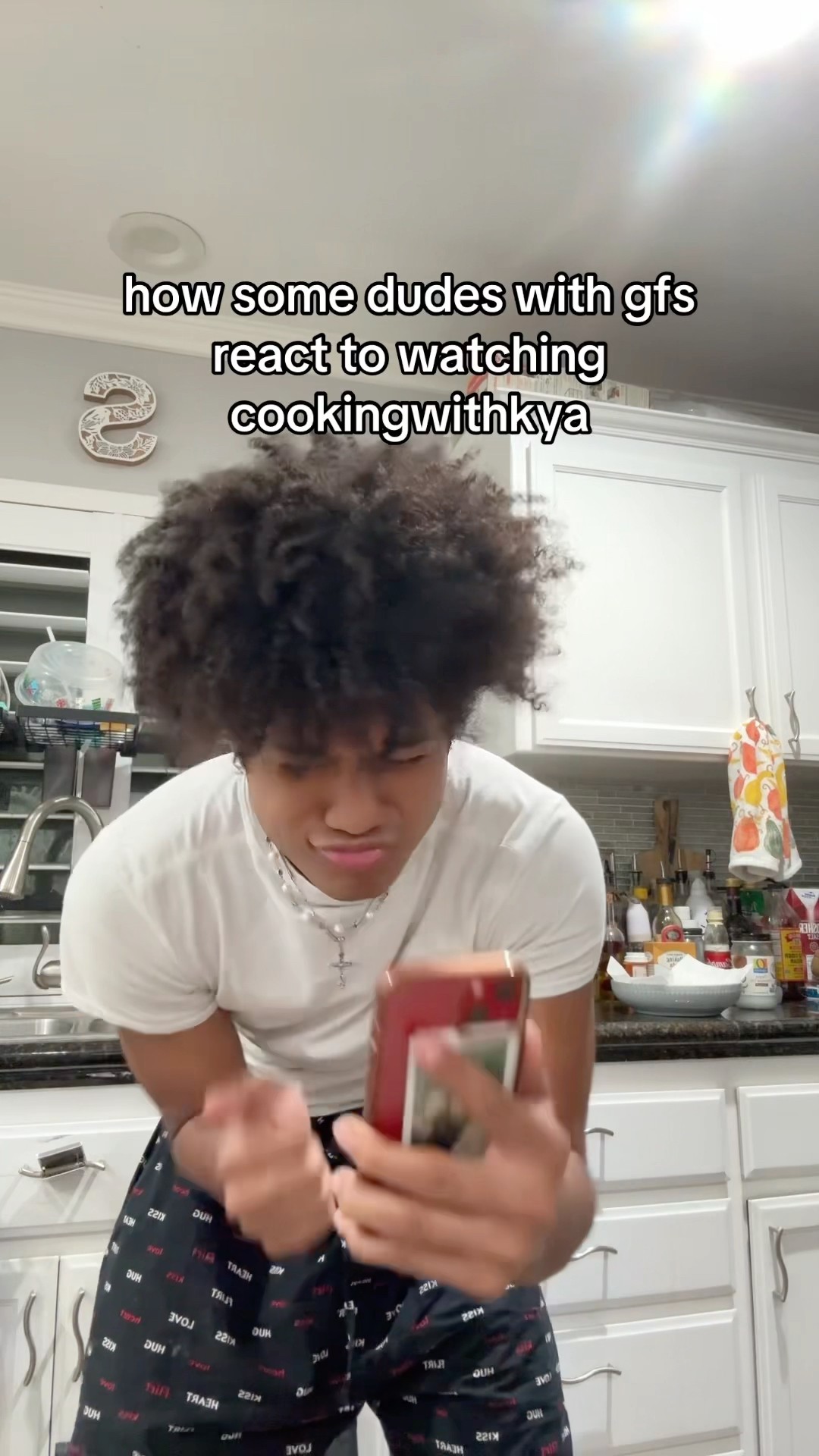 how dudes with gfs react to cookingwithkya #shorts #skyyjade