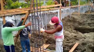 Actual Construction of Modern 2 Storey House - 2nd Work Week