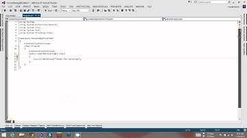 Getting Started with C# Part 1: Console Application