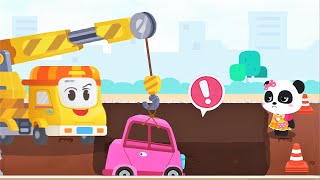 Little Panda Truck Team - Build The City And Help The Residents - Babybus Game Video screenshot 5