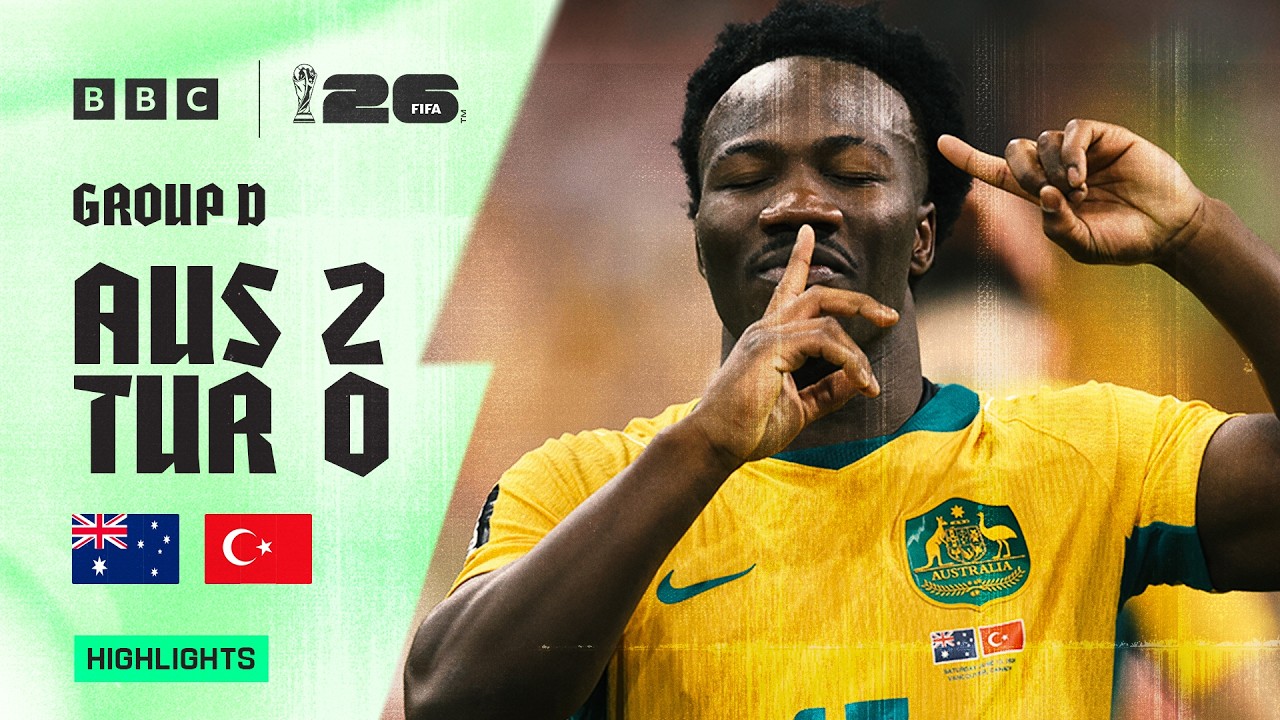 Australia 2-0 Turkey Highlights 🇦🇺🇹🇷 | 2026 FIFA World Cup | Group D