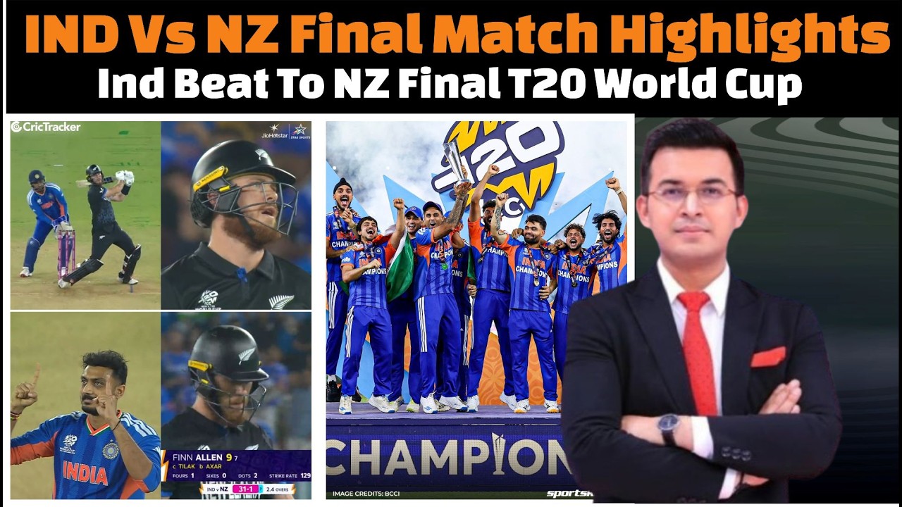 India Vs Nz Final Match Complete Highlights