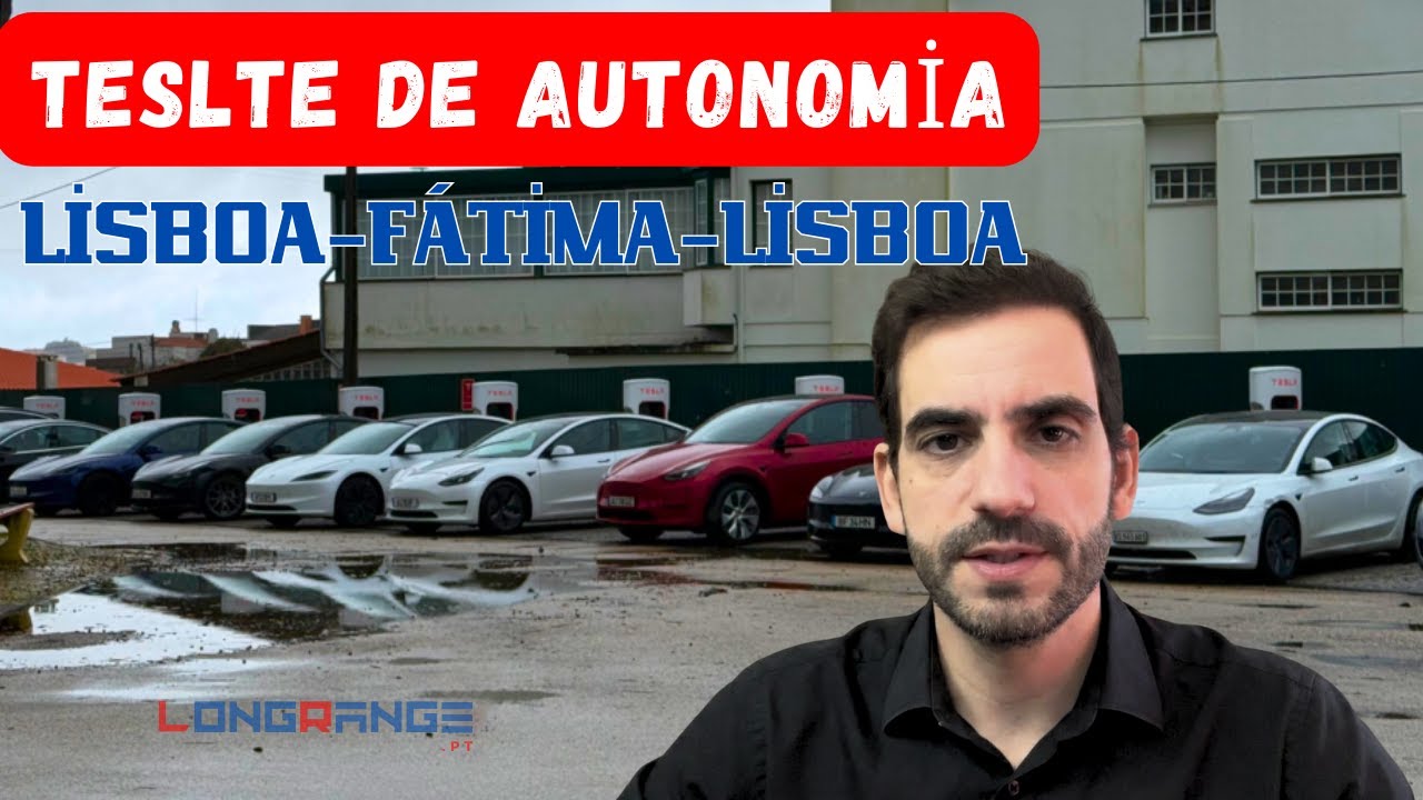 De LISBOA a FÁTIMA e VOLTAR SEM CARREGAR no TESLA MODEL 3 RWD | Teste de AUTONOMIA