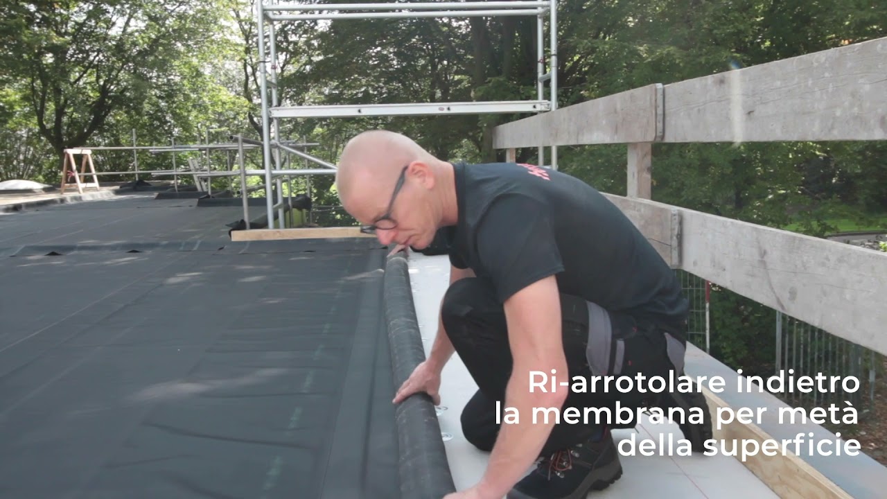 Applicazione di una impermeabilizzazione in EPDM HERTALAN®
