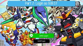 LINE Gundam Wars device blocked - Part 2: Login as GUEST screenshot 5